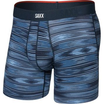 SAXX VIBE XTRA SC BB FLY, ikat stripe-dark denim