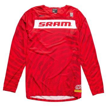TROY LEE DESIGNS SKYLINE AIR SRAM ROOTS LONG SLEEVES FIERY RED