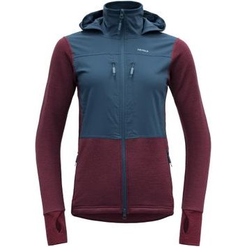 DEVOLD Herøy Hybrid Merino Jkt Wmn, Beetroot/Flood