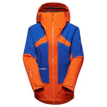 MAMMUT Eiger Nordwand Pro HS Hooded Jacket Women eiger orange-eiger blue