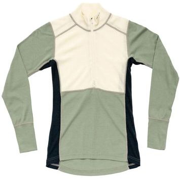 DEVOLD Lauparen Merino 190 Zip Neck Wmn Raw White/Fog/Ink