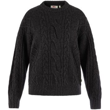 FJÄLLRÄVEN Övik Cable Knit W Black
