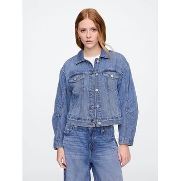 GAP 715893-00 Džínová bunda SuperSoft Modrá