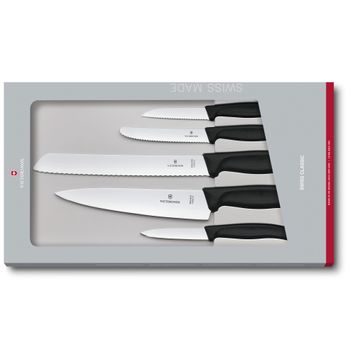 VICTORINOX 6.7133.5G Kuchyňská sada Swiss Classic, černá,5 ks