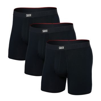 SAXX VIBE XTRA SC BB FLY 3PK, black