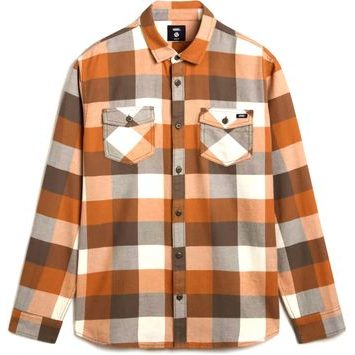 VANS Box Flannel Classic LS Woven BUNGEE CORD/BROWN SUGAR