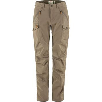 FJÄLLRÄVEN Nikka Trousers Curved W Suede Brown