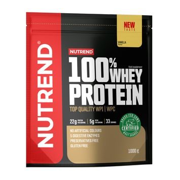 NUTREND 100% Whey Protein, sáček, 1000 g vanilka