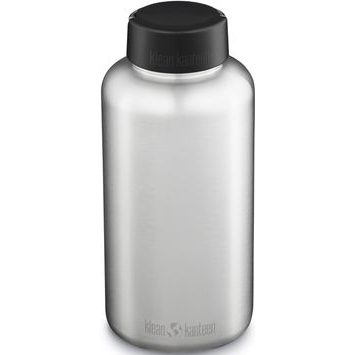 KLEAN KANTEEN Wide w/Wide Loop Cap - brushed stainless 1900 ml