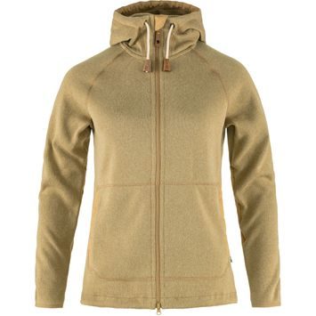 FJÄLLRÄVEN Övik Fleece Hoodie W Dune Beige