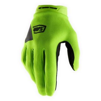 100% RIDECAMP Women's Gloves Fluo Yellow/Black