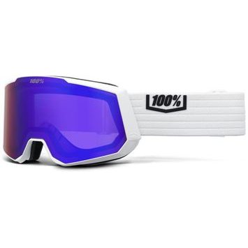 100% SNOWCRAFT XL HiPER Goggle - White/Violet - Mirror Violet Lens