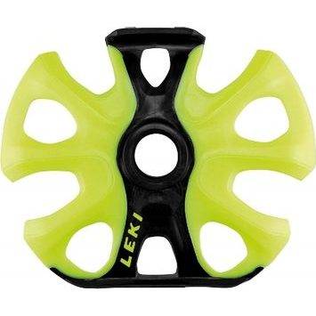 LEKI Big Mountain Binding Basket 2K 95mm, black-neonyellow