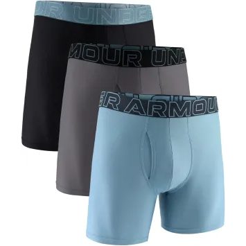 UNDER ARMOUR M UA Perf Tech Mesh 6in - 3pk BLU/GRE