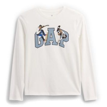 GAP 817485-05 Dětské tričko s logem Bílá