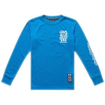 TROY LEE DESIGNS YOUTH SKYLINE RIDE TEE ONE EYE AERO BLUE