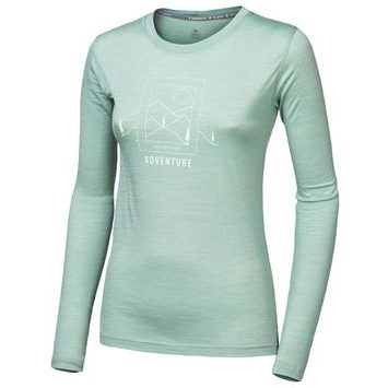 SENSOR MERINO AIR SAY YES dámské triko dl.rukáv basil green