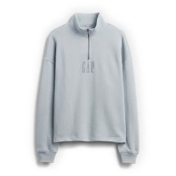 GAP 873446-01 Oversize mikina s logem VintageSoft Unisex Šedá