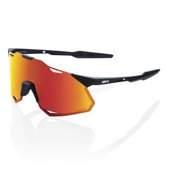 100% HYPERCRAFT XS, Soft Tact Black - HiPER Red Multilayer Mirror Lens