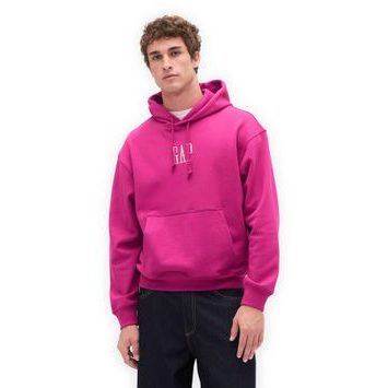 GAP 821262-04 Oversize mikina s logem Heavyweight Růžová
