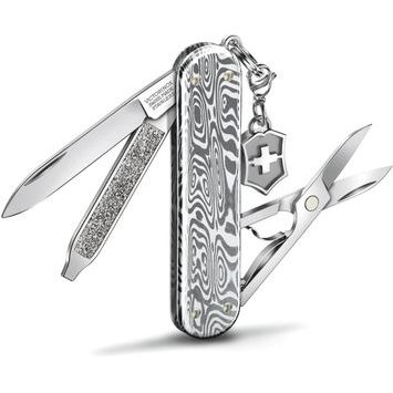 VICTORINOX 0.6221.34 Classic SD Brilliant, 58 mm, Damast