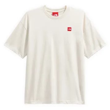 THE NORTH FACE M TNF Red Box S/S Tee WHITE DUNE