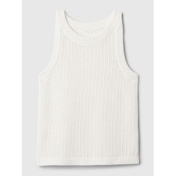 GAP Dětský háčkovaný top Bílá