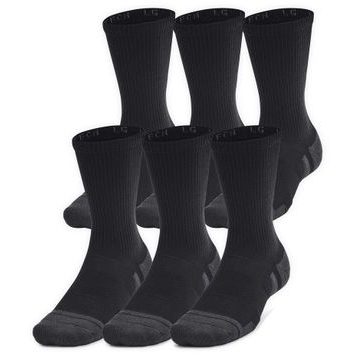 UNDER ARMOUR Unisex Perf Tech 6pk Crew-BLK