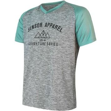 SENSOR CYKLO CHARGER PÁNSKÝ DRES VOLNÝ KR. RUKÁV, ŠEDÁ/MINT