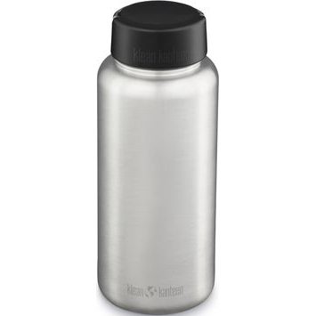 KLEAN KANTEEN Wide w/Wide Loop Cap - brushed stainless 1182 ml