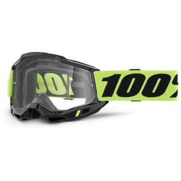 100% ACCURI 2 Goggle Neon Yellow - Clear Lens