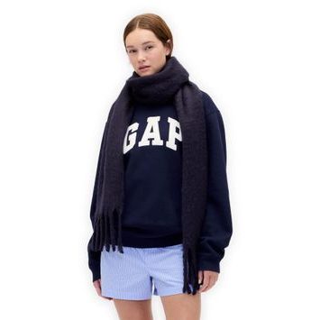 GAP 846770-00 Šála s příměsí vlny Tmavě modrá
