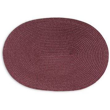 CONTINENTA Oval placemat 45 x 31 cm burgundy