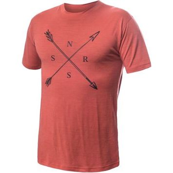 SENSOR MERINO ACTIVE SNSR pánské triko kr.rukáv terracotta
