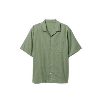 GAP Lněná košile Zelená