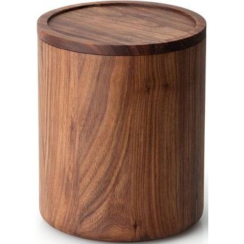 CONTINENTA Dóza kulatá z ořechového dřeva 16 cm