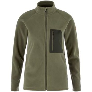 FJÄLLRÄVEN Kaipak Fleece W Laurel Green-Deep Forest