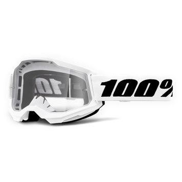 100% STRATA 2 Goggle White - Clear Lens