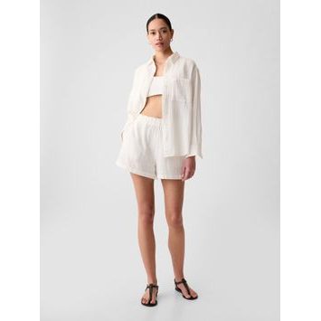 GAP 882138-02 Mušelínové kraťasy Bílá