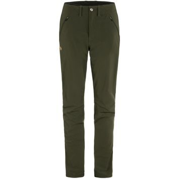 FJÄLLRÄVEN Abisko Trail Stretch Trousers W Deep Forest