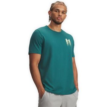 UNDER ARMOUR M BLUR LOGO SS-GRN
