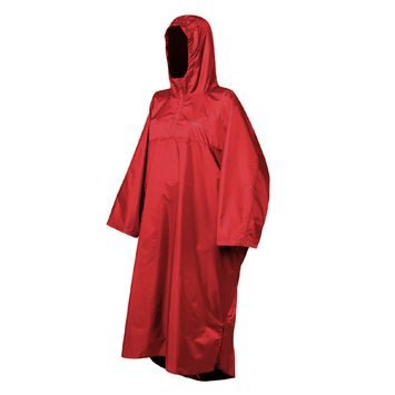 TREKMATES Deluxe Poncho červená