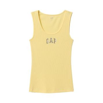GAP Žebrované tílko s logem Žlutá