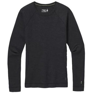 SMARTWOOL W CLASSIC THERMAL MERINO BASELAYER CREW, charcoal heather