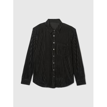 GAP Sametová košile Černá