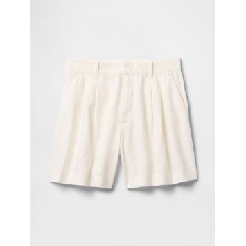 GAP Lněné kraťasy Bílá