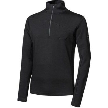 SENSOR MERINO EXTREME UP pánská mikina dl.rukáv zip černá