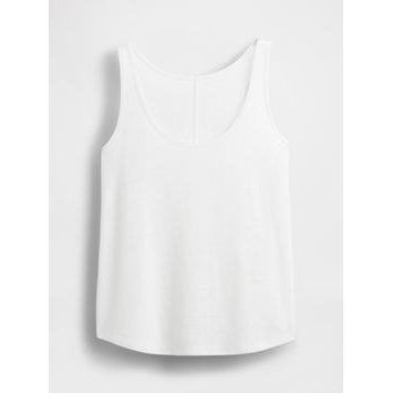GAP Lněný top Bílá