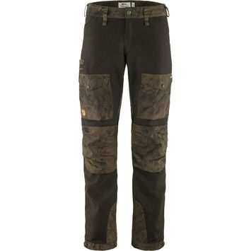 FJÄLLRÄVEN Värmland Wool Trousers M Dark Olive-Dark Olive Camo