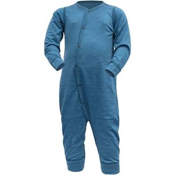 DEVOLD Breeze Merino Sleepsuit Baby, Blue Melange